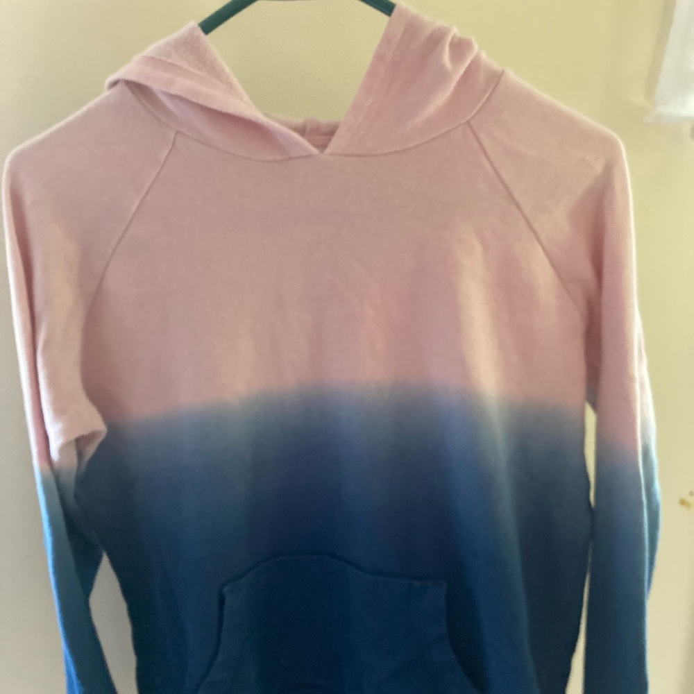 Old Navy Ombré blue and pink hoodie